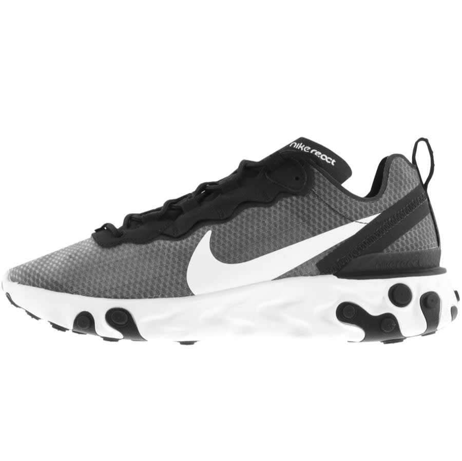 Alternative Image for ProductNike React Element 55 Trainers Black1